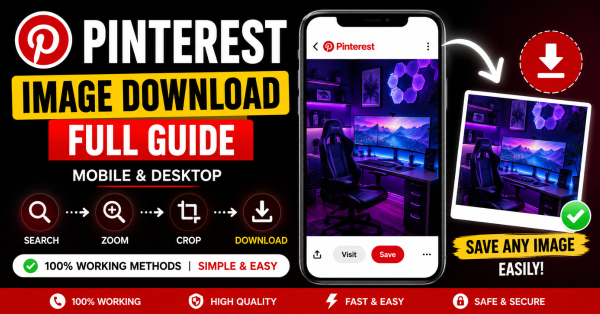 How to Download Pinterest Images on Mobile & Desktop How to download Pinterest images on mobile and desktop guide