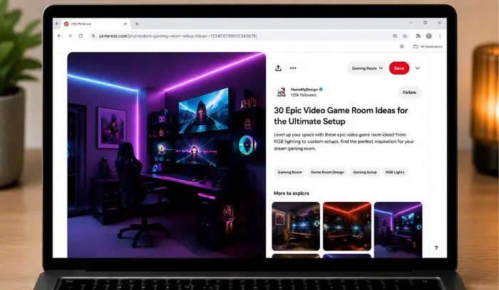 How to Download Pinterest Images on Mobile & Desktop Pinterest image preview opened in fullscreen on desktop browser