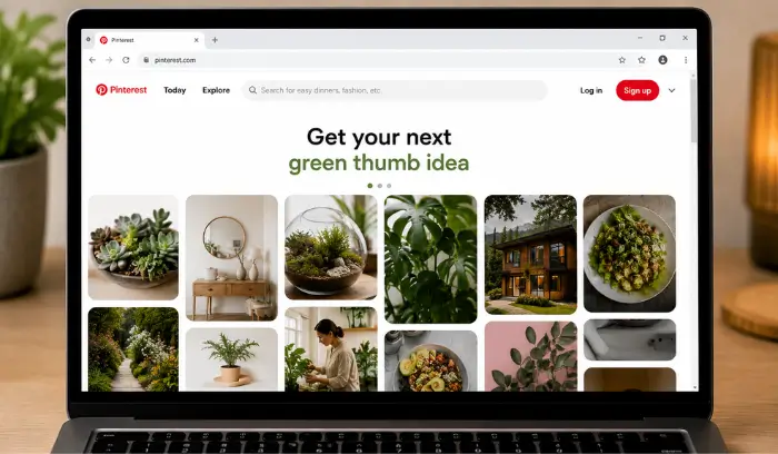 How to Download Pinterest Images on Mobile & Desktop Pinterest website opened in Chrome browser on desktop